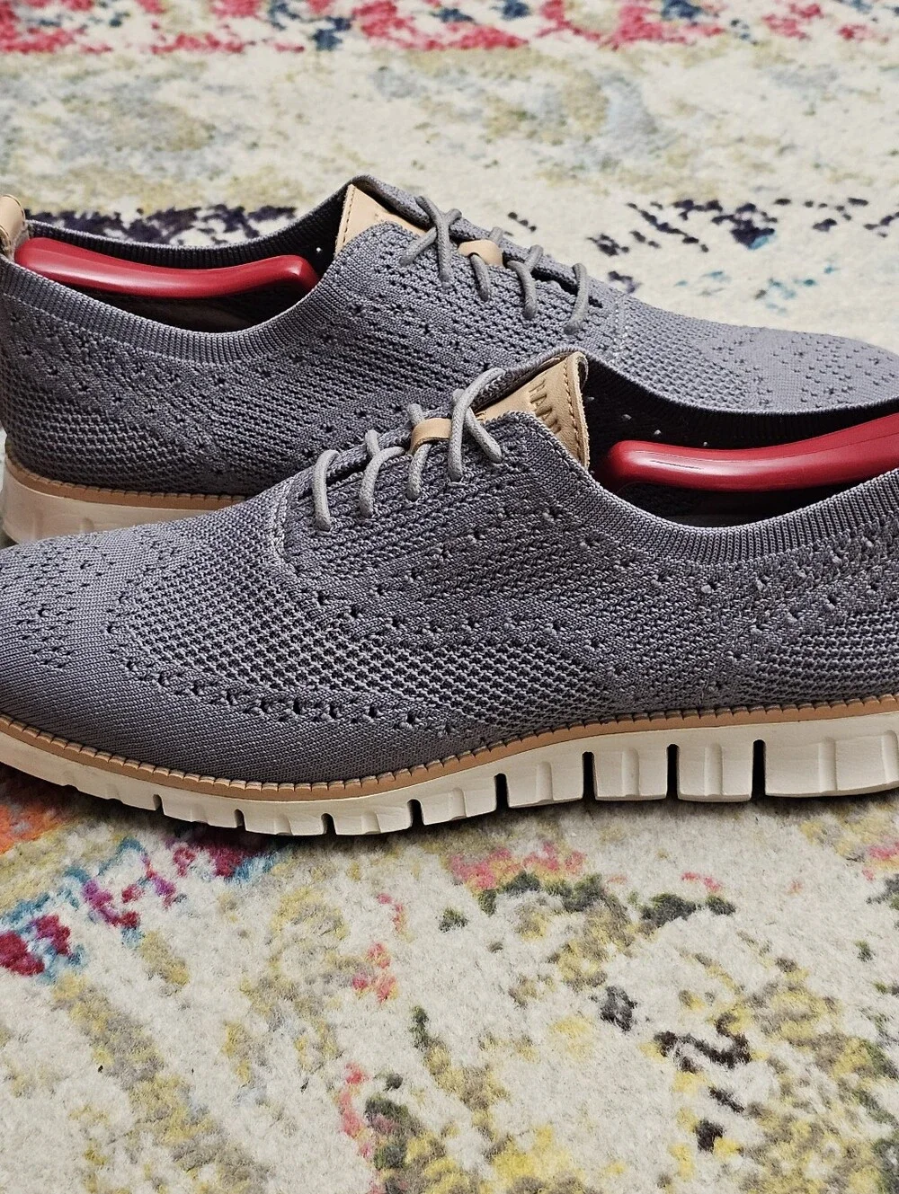 Cole Haan Men's Size 8.5 Zerogrand Stitchlite Oxford Sheos C24944 Ironstone Gray